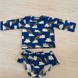 Hanna Anderson Kids Rainbow Swim Set - Blue